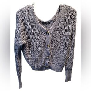 Moon & Madison Button Up Knit Sweater (S)